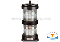 Plastic Shell Marine Lighting Equipment 2 x 65W All - Round Navigation Light 12 - 50M Ship
